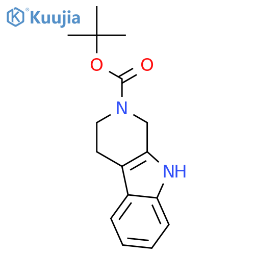Tert-butyl 3,4-dihydro-1H-pyrido[3,4-b]indole-2(9H)-carboxylate structure