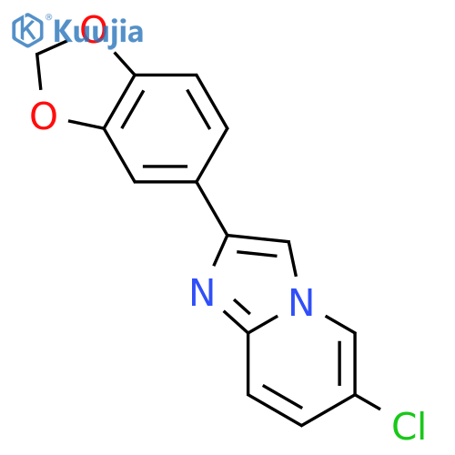 2-(2H-1,3-Benzodioxol-5-yl)-6-chloroimidazo1,2-apyridine structure