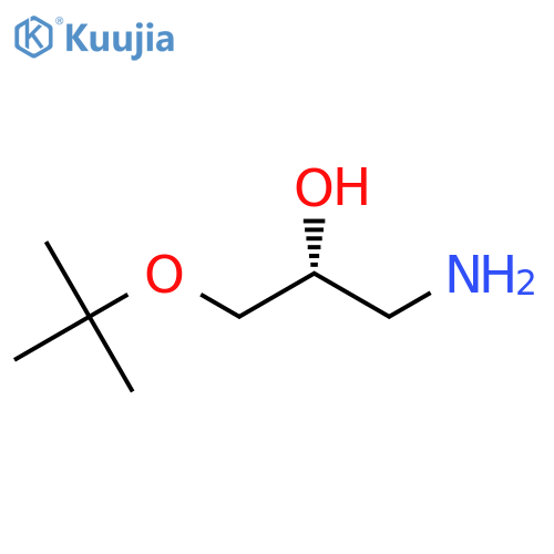 (2R)-1-amino-3-(tert-butoxy)propan-2-ol structure