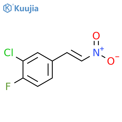 Benzene, 2-chloro-1-fluoro-4-[(1E)-2-nitroethenyl]- structure