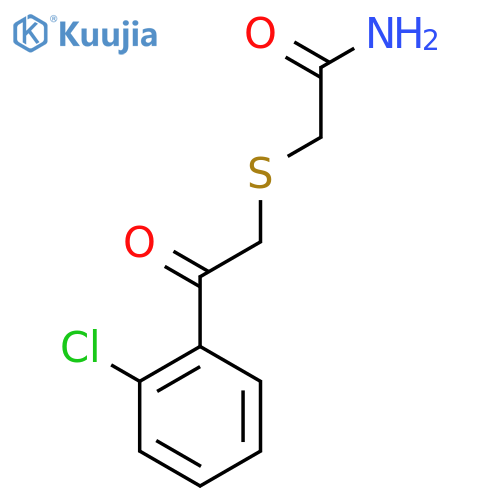 2-{[2-(2-Chlorophenyl)-2-oxoethyl]sulfanyl}acetamide structure