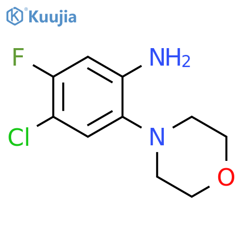 4-chloro-5-fluoro-2-(morpholin-4-yl)aniline structure