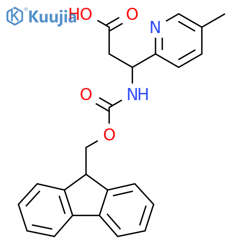 3-({(9H-fluoren-9-yl)methoxycarbonyl}amino)-3-(5-methylpyridin-2-yl)propanoic acid structure