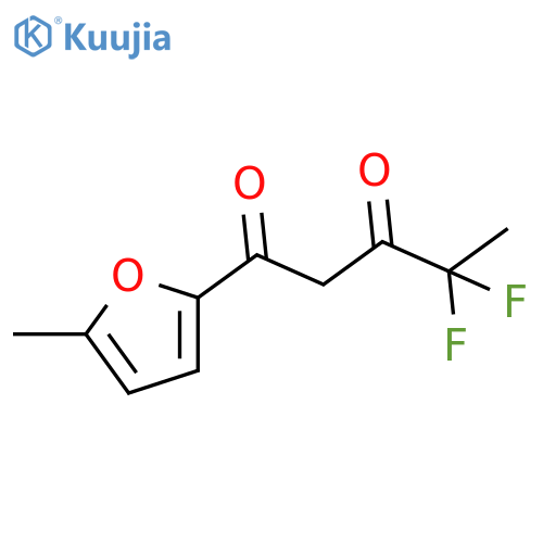 4,4-difluoro-1-(5-methylfuran-2-yl)pentane-1,3-dione structure