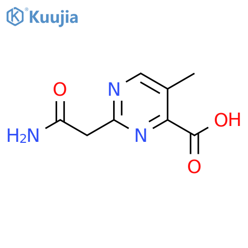 4-Pyrimidinecarboxylic acid, 2-(2-amino-2-oxoethyl)-5-methyl- structure