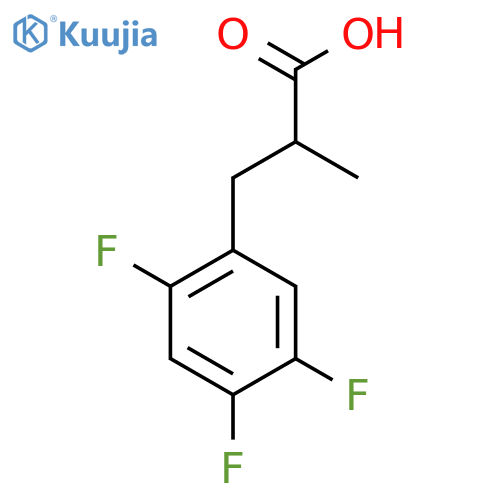 2-methyl-3-(2,4,5-trifluorophenyl)propanoic acid structure