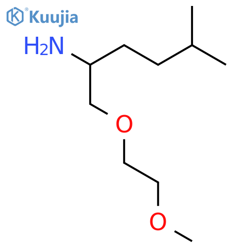 1-(2-amino-5-methylhexyl)oxy-2-methoxyethane structure