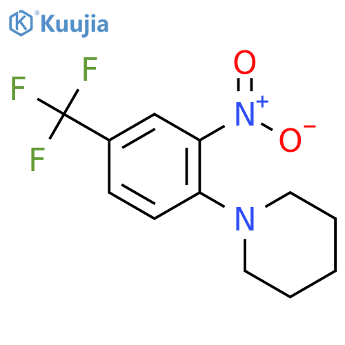 1-(2-Nitro-4-(trifluoromethyl)phenyl)piperidine structure