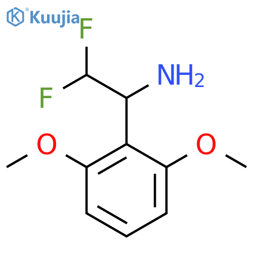 1-(2,6-dimethoxyphenyl)-2,2-difluoroethan-1-amine structure