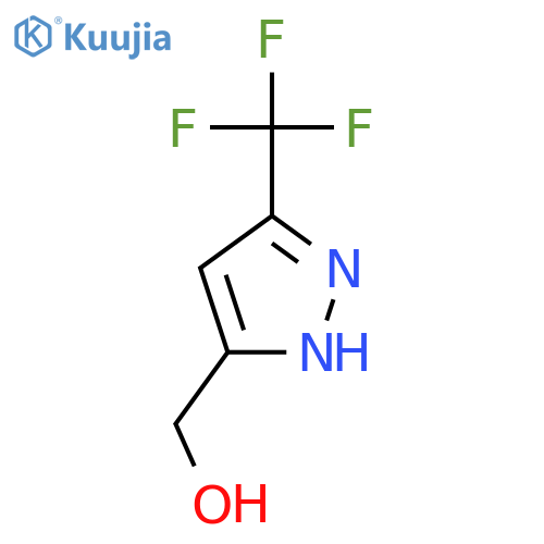 [5-(trifluoromethyl)-1H-pyrazol-3-yl]methanol structure