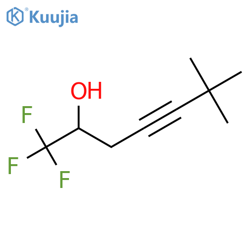 1,1,1-Trifluoro-6,6-dimethylhept-4-yn-2-ol structure