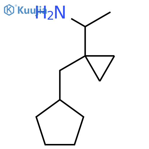 1-1-(cyclopentylmethyl)cyclopropylethan-1-amine structure