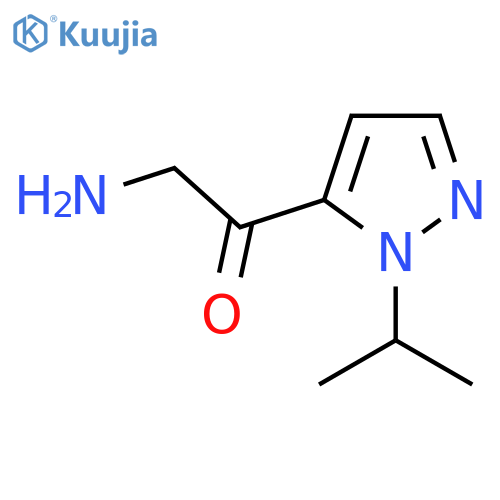 2-amino-1-1-(propan-2-yl)-1H-pyrazol-5-ylethan-1-one structure