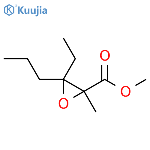 Methyl 3-ethyl-2-methyl-3-propyloxirane-2-carboxylate structure