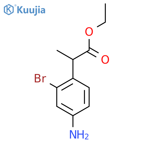 Ethyl 4-amino-2-bromophenylpropanoate structure