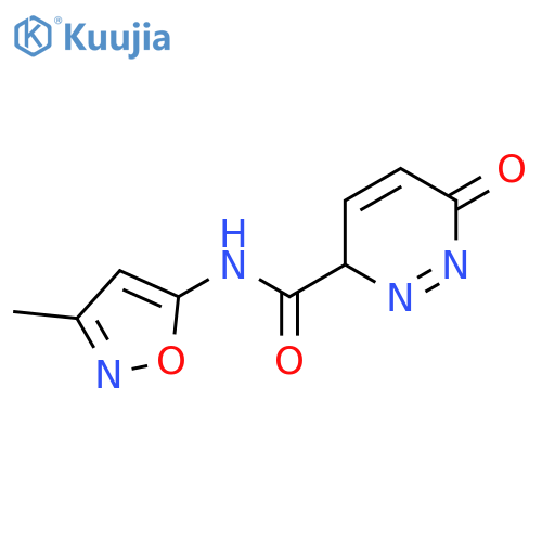 N-(3-methyl-1,2-oxazol-5-yl)-6-oxo-1,6-dihydropyridazine-3-carboxamide structure
