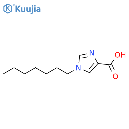 1-heptyl-1H-imidazole-4-carboxylic acid structure