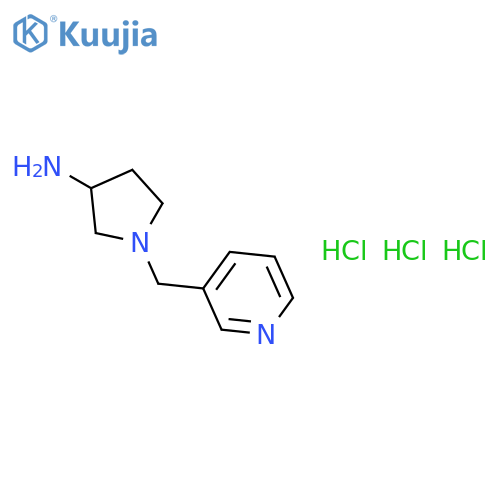 1-(Pyridin-3-ylmethyl)pyrrolidin-3-amine trihydrochloride structure
