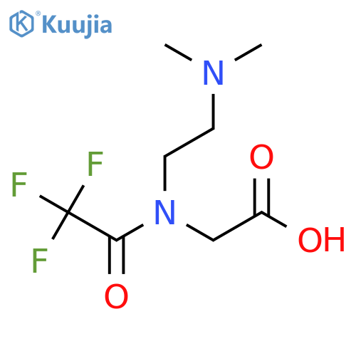 2-{N-[2-(dimethylamino)ethyl]-2,2,2-trifluoroacetamido}acetic acid structure