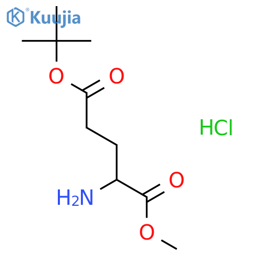 (R)-5-tert-Butyl 1-methyl 2-aminopentanedioate hydrochloride structure