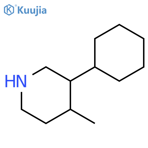 3-Cyclohexyl-4-methylpiperidine structure