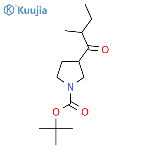 Tert-butyl 3-(2-methylbutanoyl)pyrrolidine-1-carboxylate structure