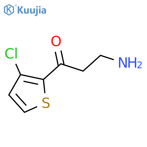 3-Amino-1-(3-chlorothiophen-2-yl)propan-1-one structure