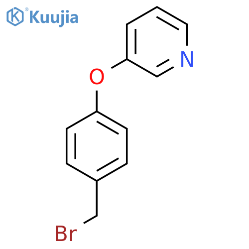 3-[4-(Bromomethyl)phenoxy]pyridine structure