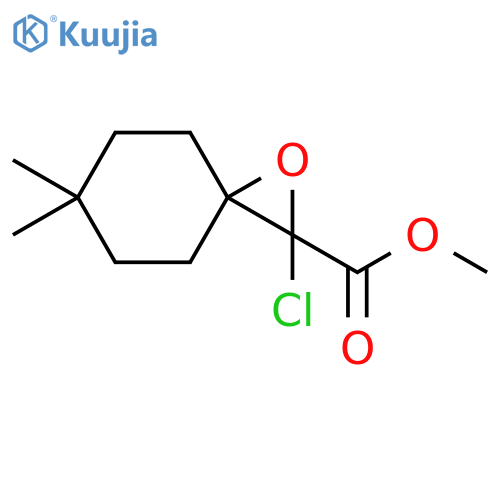 1-Oxaspiro[2.5]octane-2-carboxylic acid, 2-chloro-6,6-dimethyl-, methyl ester structure