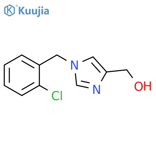 (1-(2-chlorobenzyl)-1H-imidazol-4-yl)methanol structure