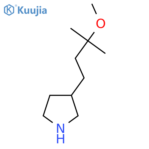 3-(3-methoxy-3-methylbutyl)pyrrolidine structure
