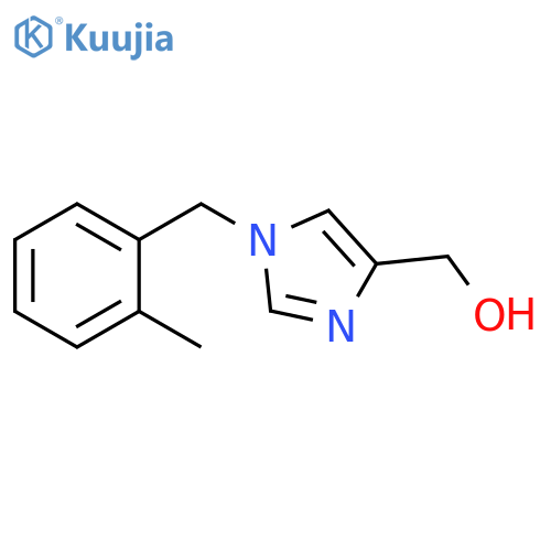 (1-(2-methylbenzyl)-1H-imidazol-4-yl)methanol structure