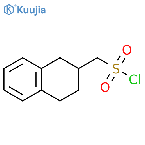 (1,2,3,4-tetrahydronaphthalen-2-yl)methanesulfonyl chloride structure