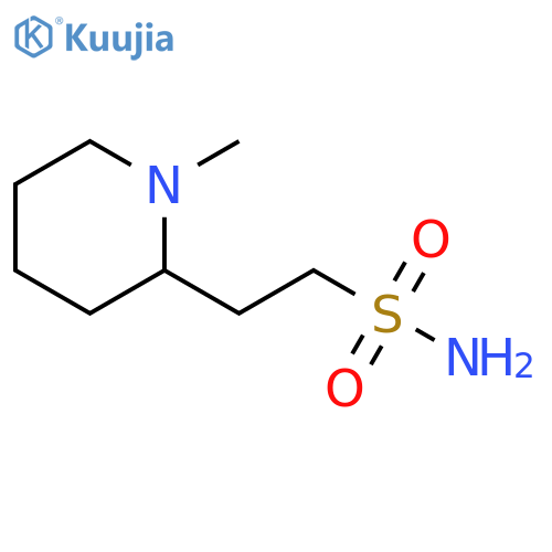 2-(1-methylpiperidin-2-yl)ethane-1-sulfonamide structure
