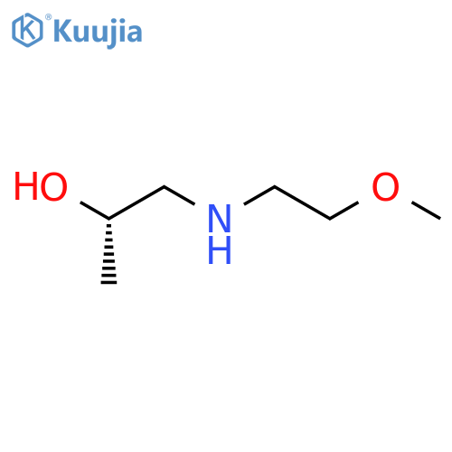 (2S)-1-[(2-methoxyethyl)amino]propan-2-ol structure