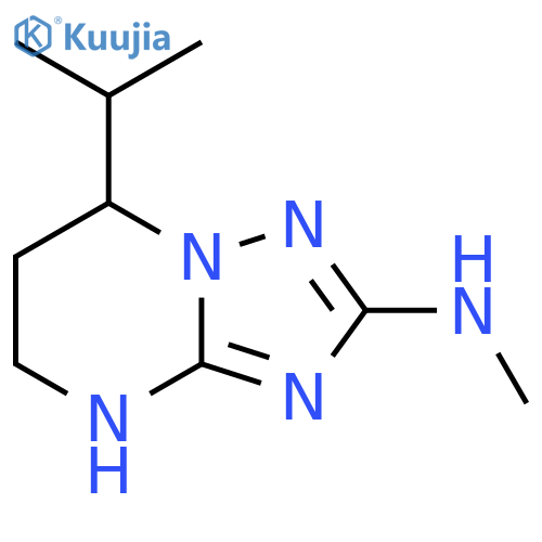 N-methyl-7-(propan-2-yl)-4H,5H,6H,7H-1,2,4triazolo1,5-apyrimidin-2-amine structure