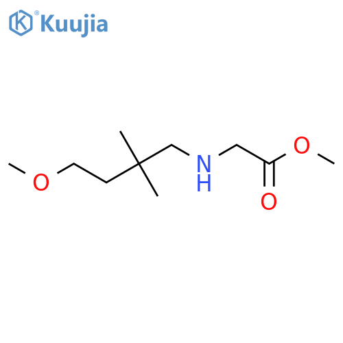 Methyl 2-[(4-methoxy-2,2-dimethylbutyl)amino]acetate structure