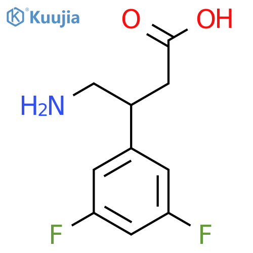 4-amino-3-(3,5-difluorophenyl)butanoic acid structure