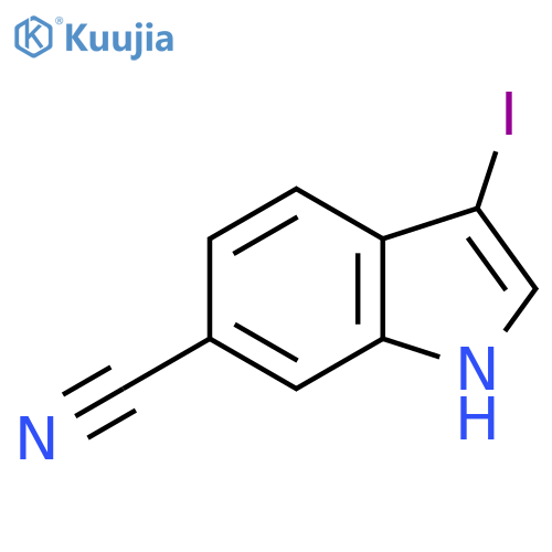 3-Iodo-1H-indole-6-carbonitrile structure