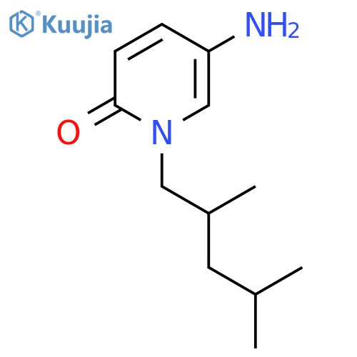 5-amino-1-(2,4-dimethylpentyl)-1,2-dihydropyridin-2-one structure
