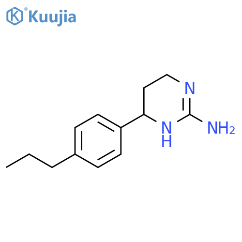 6-(4-propylphenyl)-1,4,5,6-tetrahydropyrimidin-2-amine structure