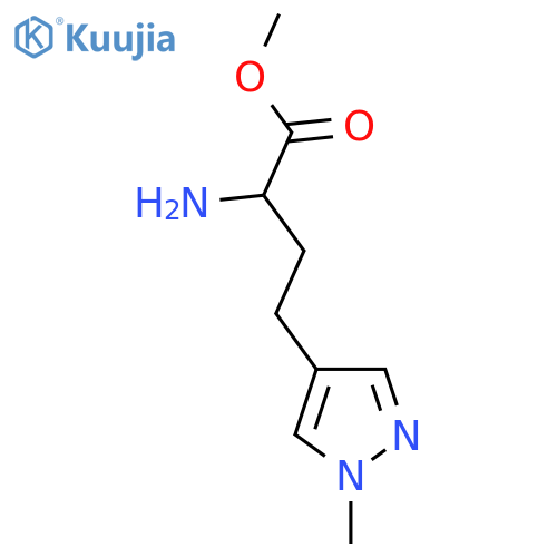methyl 2-amino-4-(1-methyl-1H-pyrazol-4-yl)butanoate structure