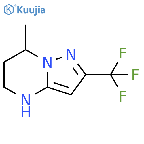 7-methyl-2-(trifluoromethyl)-4H,5H,6H,7H-pyrazolo1,5-apyrimidine structure
