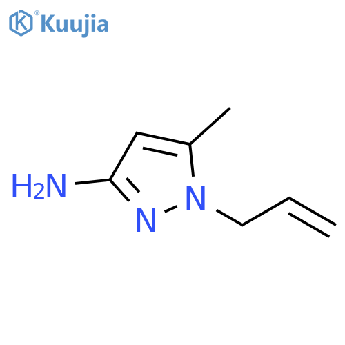 5-Methyl-1-prop-2-enylpyrazol-3-amine structure