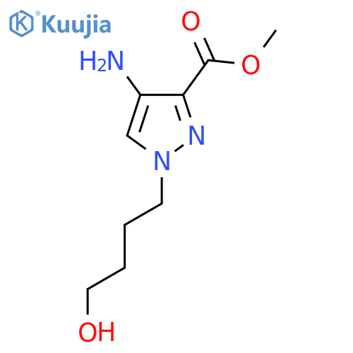 methyl 4-amino-1-(4-hydroxybutyl)-1H-pyrazole-3-carboxylate structure