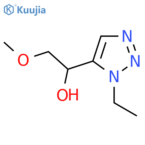 1-(1-ethyl-1H-1,2,3-triazol-5-yl)-2-methoxyethan-1-ol structure
