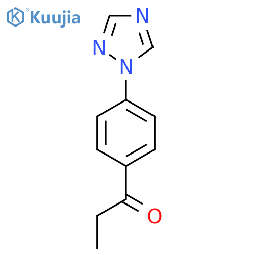 1-4-(1H-1,2,4-triazol-1-yl)phenylpropan-1-one structure