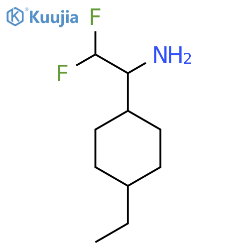 1-(4-ethylcyclohexyl)-2,2-difluoroethan-1-amine structure