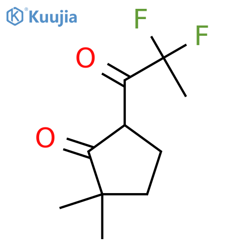 5-(2,2-difluoropropanoyl)-2,2-dimethylcyclopentan-1-one structure