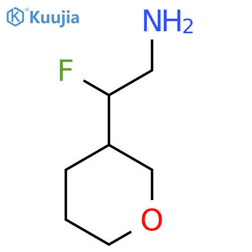 2-fluoro-2-(oxan-3-yl)ethan-1-amine structure